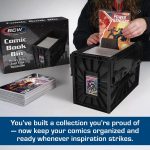 BCW Comic Bin, Black - Holds 150 Comics, Acid Free Storage and Organizer, Heavy Duty Plastic, Stackable, Includes Partition - Image 3