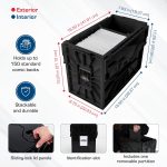 BCW Comic Bin, Black - Holds 150 Comics, Acid Free Storage and Organizer, Heavy Duty Plastic, Stackable, Includes Partition - Image 6