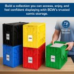 BCW Comic Bin, Black - Holds 150 Comics, Acid Free Storage and Organizer, Heavy Duty Plastic, Stackable, Includes Partition - Image 7
