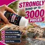 Jigsaw Puzzle Glue Clear with Sponge Head, Non-Toxic, Quick-Dry,120mL | No Yellowing Puzzle Saver for Framing, Up to 3000 Pieces, Puzzle Frame Kit, Easily Preserves Finished Puzzles - Image 3