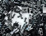 100 Piece Classic Building Black Ball Joint Plate Bulk, 8 Sizes Model Ball and Socket Joints, Compatible with Lego Parts and Pieces(Black) - Image 4
