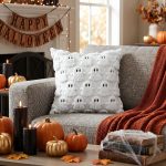 AVOIN colorlife Halloween Ghost White Throw Pillow Cover Set of 2, 18 x 18 Inch Soft Plush Faux Fur Jacquard Spooky Cushion Case Decoration for Sofa Couch - Image 4