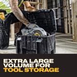 DEWALT TSTAK Tool Box, Extra Large Design, Removable Tray for Easy Access to Tools, Water and Debris Resistant (DWST17806) - Image 4