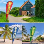 Custom Feather Flag, Personalized Business Sign, Teardrop Swooper Flag, 2.3X5.6FT - Image 6