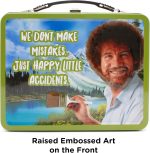 AQUARIUS Bob Ross Happy Accidents Large Gen 2 Tin Storage Fun Box Multi-colored, 8", 48196 - Image 4