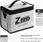 Zeee Fireproof Explosionproof Lipo Bag Battery Storage(8.46 x 6.5 x 5.71in) | Large Capacity Guard Pouch for Lipo Charge & Storage - Image 4