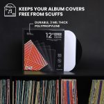 Big Fudge 12" Vinyl Record Sleeves - Outer Sleeves 100 Pack - Crystal Clear High-Density Polypropylene Vinyl Covers - Accessories Protect LP Albums from Dust, Dirt & Scratches - Image 4