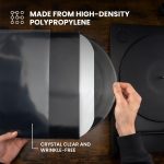 Big Fudge 12" Vinyl Record Sleeves - Outer Sleeves 100 Pack - Crystal Clear High-Density Polypropylene Vinyl Covers - Accessories Protect LP Albums from Dust, Dirt & Scratches - Image 5