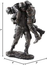 Pacific Giftware America's Finest Band of Brothers Soldier Military Heroes Collectible Figurine - Image 3