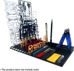 Model parts tool shelving rack, model kit tool organizing rack with storage space, suitable for displaying Gundam parts and accessories - Image 3