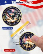 50 Pack Military Challenge Coins, Proud of You Veterans | Two Designs, 25 of Each, Thank You for Your Service, Tribute to Those Who Served, Veterans Day Gifts, Military Honor Tokens - Image 4