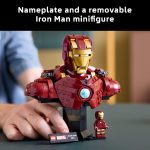 LEGO Marvel Iron Man MK4 Bust - Building Kit for Adults, Ages 18+ - Includes Iron Man Minifigure - Collectible Model for Super Hero Fans - Gift for Men and Women - 76327 - Image 5