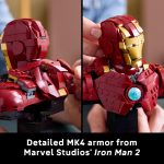 LEGO Marvel Iron Man MK4 Bust - Building Kit for Adults, Ages 18+ - Includes Iron Man Minifigure - Collectible Model for Super Hero Fans - Gift for Men and Women - 76327 - Image 6