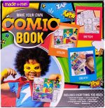 Made By Me Make Your Own Comic Book Storytelling Kit for Kids, 15-Page, Hardcover, How-to Draw Instructional Guide, Comic Inspired Stickers & Stamp, Holographic Stickers, 5 Vibrant Markers - Image 4