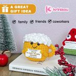 Beer Gifts for Beer Lovers, Positive Emotional Crochet Support Encouragement Inspirational Motivational Gift for Women Men - Image 6