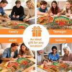 500 Piece Country Store Jigsaw Puzzle for Adults | Garden Landscape Puzzle for Adults 500 Pieces,Garden Supplies Store Oil Style Dog Jigsaw Puzzles 500 Pieces - Image 5