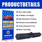 Custom Retractable Banner with Stand, Personalized banners customize, Full Color Pop Up Banner Sign for Events, Trade Shows, and Business Promotion, Advertising, Family (style 1) - Image 3