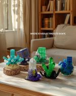 Nifeliz Rocks & Minerals Collection B Building Set, NF10363 | 6 Mineral Models for Adults,Creative Rock Display for Desk Decor and Nature-Inspired Gift for Home Decor Lovers - Image 3