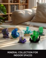 Nifeliz Rocks & Minerals Collection B Building Set, NF10363 | 6 Mineral Models for Adults,Creative Rock Display for Desk Decor and Nature-Inspired Gift for Home Decor Lovers - Image 4
