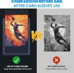 1600 Card Sleeves Top Loaders for Cards, 3" x 4" Hard Plastic Toploaders | Baseball Card Protectors, Trading Card Holder for Football Sports Cards (800 Toploaders + 800 Penny Sleeves) - Image 6
