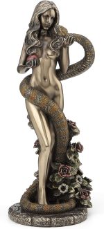 Veronese Design Original Sin by James Ryman Eve Holding Apple with Coiling Serpent Statue - Image 3
