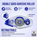 TAPE RUNNER - Double Sided Adhesive with Dispenser Roller Included - Acid Free, Sticky, Clear & Transparent - Ideal for Scrapbooking, Crafts & More - Mini (197 inches per Cartridge), 5 Cartridges - Image 3