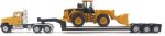 Diecast Masters | 1:87 Scale Cat CT681 Day Cab Tractor with Lowboy Trailer and Cat 950G Wheel Loader | Model 84418 - Image 3