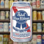 Pabst Blue Ribbon Beer Can Magnet by Classic Magnets, 3D Rubber Vintage-Style Collectible Gifts Made in the USA, 2.0" x 3.8" - Image 5