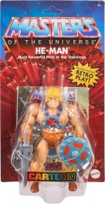 ​Masters of the Universe Origins Action Figure He-Man 5.5 Inch 1980s Motu TV Hero Toy, Detailed Design with Harness, Sword, Axe & Shield - Image 3