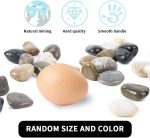 Pebbles Polished Gravel, Natural Polished Mixed Color Stones,0.5-1.2inch Small Decorative River Rock Stones 2 Pounds (32-Oz) - Image 4
