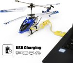 Cheerwing S107/S107G Phantom 3CH 3.5 Channel Mini RC Helicopter with Gyro Blue | Super Durable,Colorful Flashing Light,RC Toys for Boys Girls and Kids - Image 8