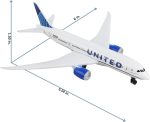 Daron Toy Airplane – United Airlines – Die-Cast Metal Model Airplane Toy with Plastic Parts for Kids Ages 3+ - Image 3