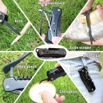 Swiss Small Pocket Knife, 15-in-1 Multitool for Camping, Hiking & EDC | Includes Bottle Opener, Saw, Screwdrivers and Nail File in a Durable Stainless Steel Folding Design for Outdoor Use - Image 6