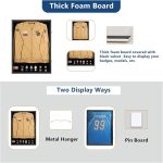 Military Uniform Display Case - Police Uniform Display Case Black | 26×37 Lockable Wall Mount Cabinet with UV Protection Acrylic Door Wood, wall Mount,Shatterproof Plexiglass - Image 4