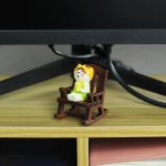 Mevodeata Cute Mini Cat Figurine with Rocking Chair - Resin Collectible Desk Decor, 1.5" Tiny Cat Statue for Home & Office - Gift for Cat Lovers - Image 5