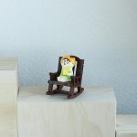 Mevodeata Cute Mini Cat Figurine with Rocking Chair - Resin Collectible Desk Decor, 1.5" Tiny Cat Statue for Home & Office - Gift for Cat Lovers - Image 6