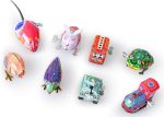 8 pcs Tin Wind Up Toy Clockwork Collection, Retro 80s Vintage windup Metal Cool Crazy Nerdy Xmas Office Gift, Rabbit, Frog, Bird, Mouse, Truck, Train, Tank - Image 4