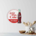 Coca-Cola Things Go Better With Coke Metal Sign | Vintage Coca-Cola Wall Art for Kitchen, Man Cave or Garage - Image 6