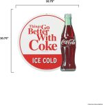 Coca-Cola Things Go Better With Coke Metal Sign | Vintage Coca-Cola Wall Art for Kitchen, Man Cave or Garage - Image 7