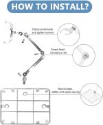 Action Figure Stand, 8 PCS Assembly Action Figure Display Holder Base Doll Model Support Stand Compatible with HG RG SD SHF Gundam 1/144 Toy with Screwdriver Transparent - Image 4