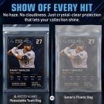 Resealable Set Team Bags for Trading Cards | Ultra, TCG, Baseball, Sports Card Team Bags Sleeves. Fits Top loaders, Magnetic & Semi Rigid Holders. High Clarity Sleeves. - Image 4