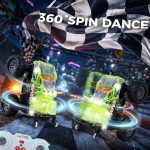 BEZGAR Monster Truck Toys - 2.4GHz 1:64 Remote Control Car with Colorful Lights, 360° Spins, Metal Shell - Remote Control Monster Truck for Boys Girls Age 6, 7, 8, 9, 10 Years Old(Green) - Image 5