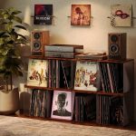 Dmevkic 3 Cube Vinyl Record Storage | DIY Stackable 120-150 Records Visualize Album Storage Record Storage Crate - Image 3