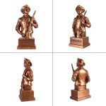 Antique Bronze Minuteman Statue - American Revolutionary War Soldier Bust with Musket - 1776 Patriotic History Decor for Home Office, Library & Classroom - Unique Gift for Gun Enthusiasts - Image 9
