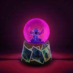 Disney Lilo & Stitch Vintage Photos Mini Light-Up Snow Globe for Adults with Glitter | 3 Inches - Image 3