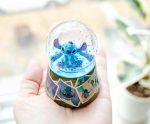 Disney Lilo & Stitch Vintage Photos Mini Light-Up Snow Globe for Adults with Glitter | 3 Inches - Image 5