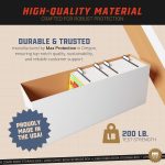 Max Protection Comic Book Long Box - 5 Count Storage Boxes | White Corrugated Cardboard, 200 lb Test, Stackable, Removable Lid, Made in USA, Comics and Magazines - Image 5