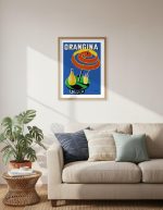 Orangina Sparkling Soda - Umbrella Ad Poster Print | Vintage Advertising Poster, by Bernard Villemot, c.1984, poster print, unframed, 13 x 19 in - Image 7