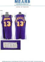 The Finest Wilt Chamberlain Signed Game Used Los Angeles Lakers Jersey MEARS A10 - Autographed NBA Jerseys - Image 5