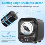 K2 Ultra Quiet Rock Tumbler Kit - 3LB Professional Rock Polisher | Quiet Brushless Motor, Up to 6X Noise Reduction, Adjustable 9-Day Timer & Speeds, Full Accessories, Ideal for Adults & Kids - Image 3